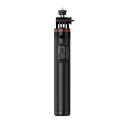 Selfie stick WC12YDS 1.3m aluminum alloy telescopic tripod with dual lamp and phone holder - black