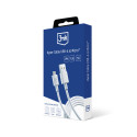 3mk Hyper Cable USB-A / micro USB 5V 2.4A 1.2m - white