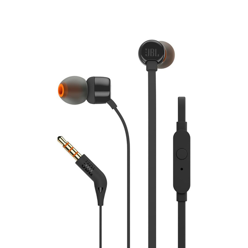 Sluchátka JBL Tune 110 do uší s mini jackem 3,5 mm a ovladačem - černá