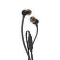 Sluchátka JBL Tune 110 do uší s mini jackem 3,5 mm a ovladačem - černá