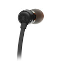Sluchátka JBL Tune 110 do uší s mini jackem 3,5 mm a ovladačem - černá