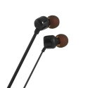 Sluchátka JBL Tune 110 do uší s mini jackem 3,5 mm a ovladačem - černá
