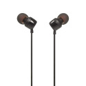 Sluchátka JBL Tune 110 do uší s mini jackem 3,5 mm a ovladačem - černá