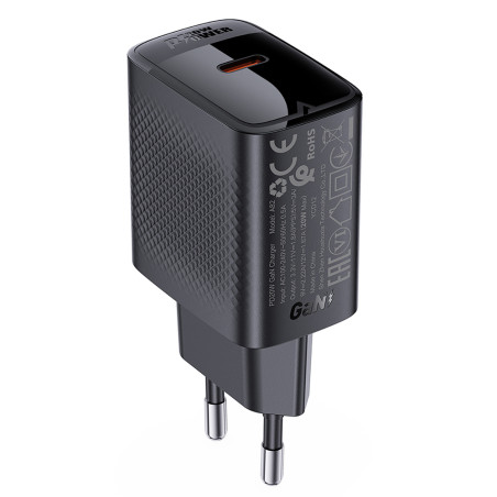 Acefast A82 Charger Network GaN USB-C PD 20W - Black