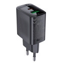 Acefast A78 Charger Network GaN USB-A / USB-C PD 20W - Black