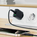 Acefast A78 Charger Network GaN USB-A / USB-C PD 20W - Black