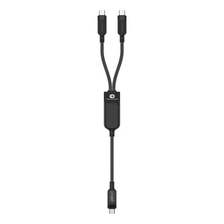 Acefast C5 USB-C - USB-C / USB-C 2in1 100W 480Mb/s cable - black