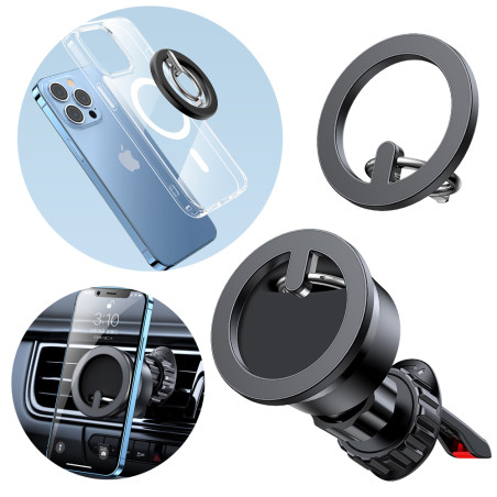 JOYROOM JR-ZS294 3v1 Sada MagSafe stojánku, držáku na palubní desku/do ventilace, bez nabíjení, černý
