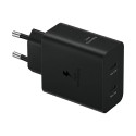 Nabíječka do sítě Samsung Power Adapter Duo EP-T5020XBEGEU 2x USB-C 50W - černá