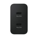 Nabíječka do sítě Samsung Power Adapter Duo EP-T5020XBEGEU 2x USB-C 50W - černá