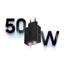 Nabíječka do sítě Samsung Power Adapter Duo EP-T5020XBEGEU 2x USB-C 50W - černá