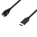 Magnetická nabíječka pro chytré hodinky Garmin s USB-C - černá
