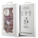 Kryt Hello Kitty IML TAGS pro iPhone 14 Pro - růžový