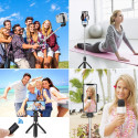Tech-Protect L01S Bluetooth Selfie Stick with Tripod up to 70cm - Black