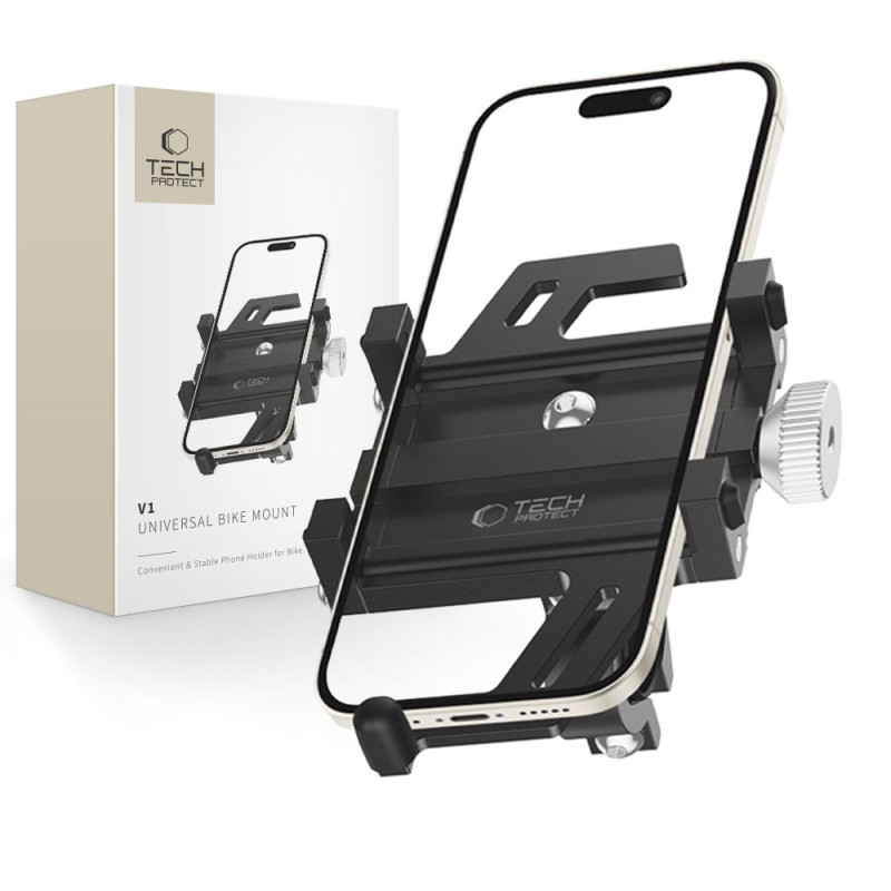 Držák na kolo Tech-Protect V1 univerzální pro telefon - černý