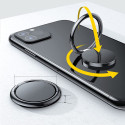 Magnetický kroužek Tech-Protect na telefon / kroužek se stojánkem - růžový