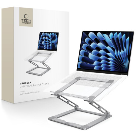 Stojánek Tech-Protect ULS400 univerzální skládací pro notebooky do 17" - šedý