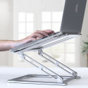 Stojánek Tech-Protect ULS400 univerzální skládací pro notebooky do 17" - šedý
