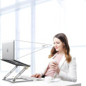 Stojánek Tech-Protect ULS400 univerzální skládací pro notebooky do 17" - stříbrný