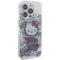Kryt Hello Kitty IML Kitty Graffiti pro iPhone 15 Pro - bílý