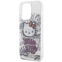 Kryt Hello Kitty IML Kitty Graffiti pro iPhone 15 Pro - bílý