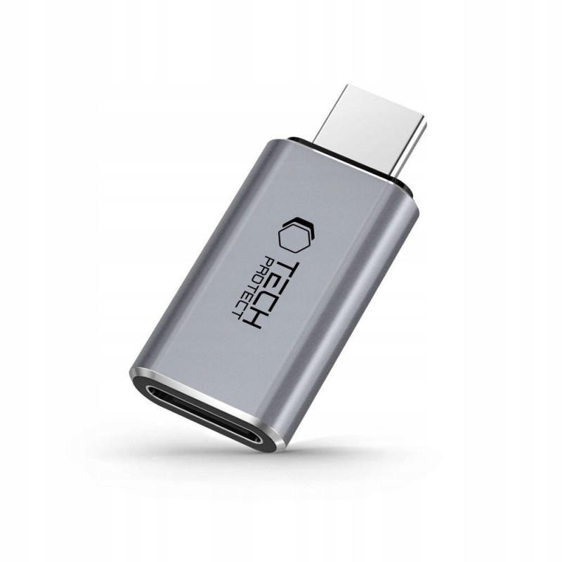 Adaptér Tech-Protect UltraBoost USB-C (samec) / Lightning (samice) - šedý