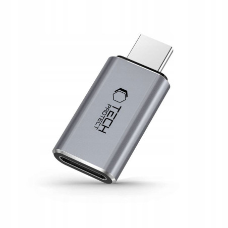 Adaptér Tech-Protect UltraBoost USB-C (samec) / Lightning (samice) - šedý