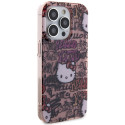 Kryt Hello Kitty IML Tags pro iPhone 15 Pro - růžová