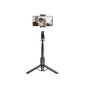 Selfie tyč Tech-Protect L05S Bluetooth se stativem do 105 cm s LED světlem - černá