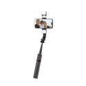 Selfie tyč Tech-Protect L05S Bluetooth se stativem do 105 cm s LED světlem - černá