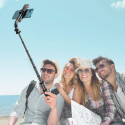 Selfie tyč Tech-Protect L05S Bluetooth se stativem do 105 cm s LED světlem - černá