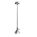 Selfie tyč Tech-Protect L08S Bluetooth s dálkovým ovladačem, stativ do 141 cm - černá
