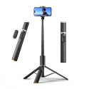 Selfie tyč Tech-Protect L08S Bluetooth s dálkovým ovladačem, stativ do 141 cm - černá
