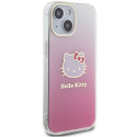 Kryt Hello Kitty IML Gradient pro iPhone 15 - růžová