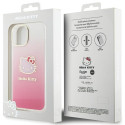 Kryt Hello Kitty IML Gradient pro iPhone 15 - růžová