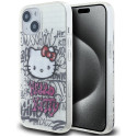 Kryt Hello Kitty IML na iPhone 15 - bílá