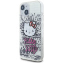 Kryt Hello Kitty IML na iPhone 15 - bílá