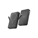 Tech-Protect LifeMag PB31 Power Bank with MagSafe 10000mAh 15W USB-C / USB-A / Built-in USB-C / Lightning Cables - Black