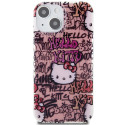 Kryt Hello Kitty IML Tags pro iPhone 15 - růžová