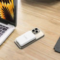 Powerbanka Tech-Protect LifeMag PB31 s MagSafe 10000mAh 15W USB-C / USB-A / vestavěné kabely USB-C / Lightning - bílá