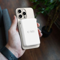 Powerbanka Tech-Protect LifeMag PB31 s MagSafe 10000mAh 15W USB-C / USB-A / vestavěné kabely USB-C / Lightning - bílá