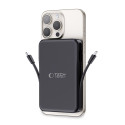 Tech-Protect LifeMag PB31 Power Bank with MagSafe 10000mAh 15W USB-C / USB-A / Built-in USB-C / Lightning Cables - Black