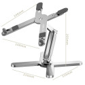 Tech-Protect ULS200 universal stand for laptops up to 16" - silver