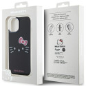 Kryt Hello Kitty IML Kitty Face pro iPhone 15 - černý