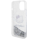 Kryt Hello Kitty Liquid Glitter Charms iPhone 15 - silver