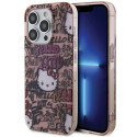Kryt Hello Kitty IML Tags pro iPhone 15 Pro Max - růžová