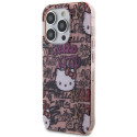 Kryt Hello Kitty IML Tags pro iPhone 15 Pro Max - růžová