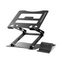 Stojánek Wozinsky WRS-CPY75DSB hliníkový pro notebook a tablet + stojánek na smartphone zdarma - černý