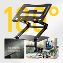 Stojánek Wozinsky WRS-CPY75DSB hliníkový pro notebook a tablet + stojánek na smartphone zdarma - černý