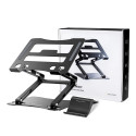 Stojánek Wozinsky WRS-CPY75DSB hliníkový pro notebook a tablet + stojánek na smartphone zdarma - černý
